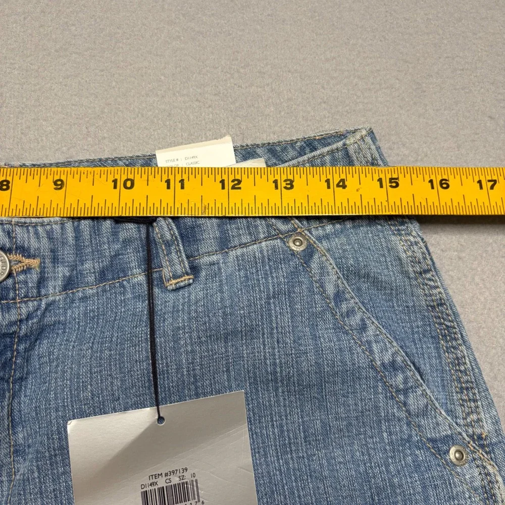 Gloria Vanderbilt Denim Shorts Womens 10 Carpenter Vintage Y2K NWT‎ High Rise